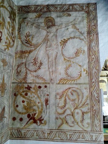 Størstedelen af kalkmalerierne er fra reformationens indførelsestid 1530-40